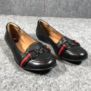 Sofft Loafer Flats Womens 9M Black Leather Horsebit Comfort Casual Shoes